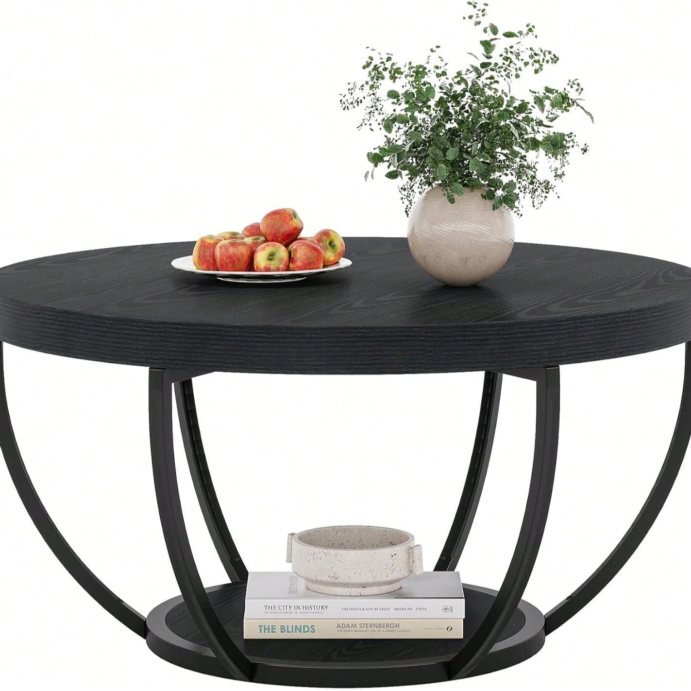 Table basse ronde Petit Arbre Noir