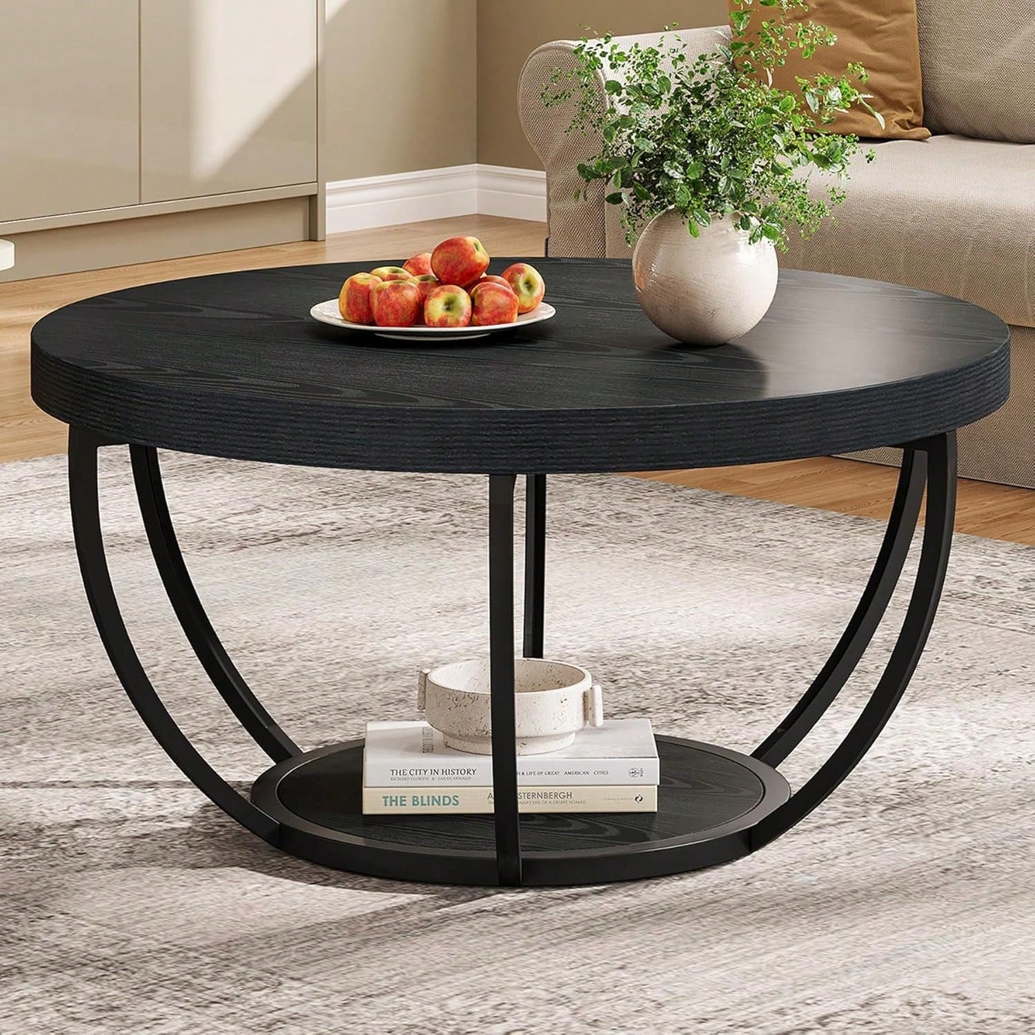 Table basse ronde Petit Arbre Noir