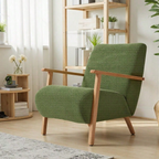 Chaise d'accent en bois de style milieu de siècle