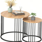 Ensemble de 2 tables basses gigognes