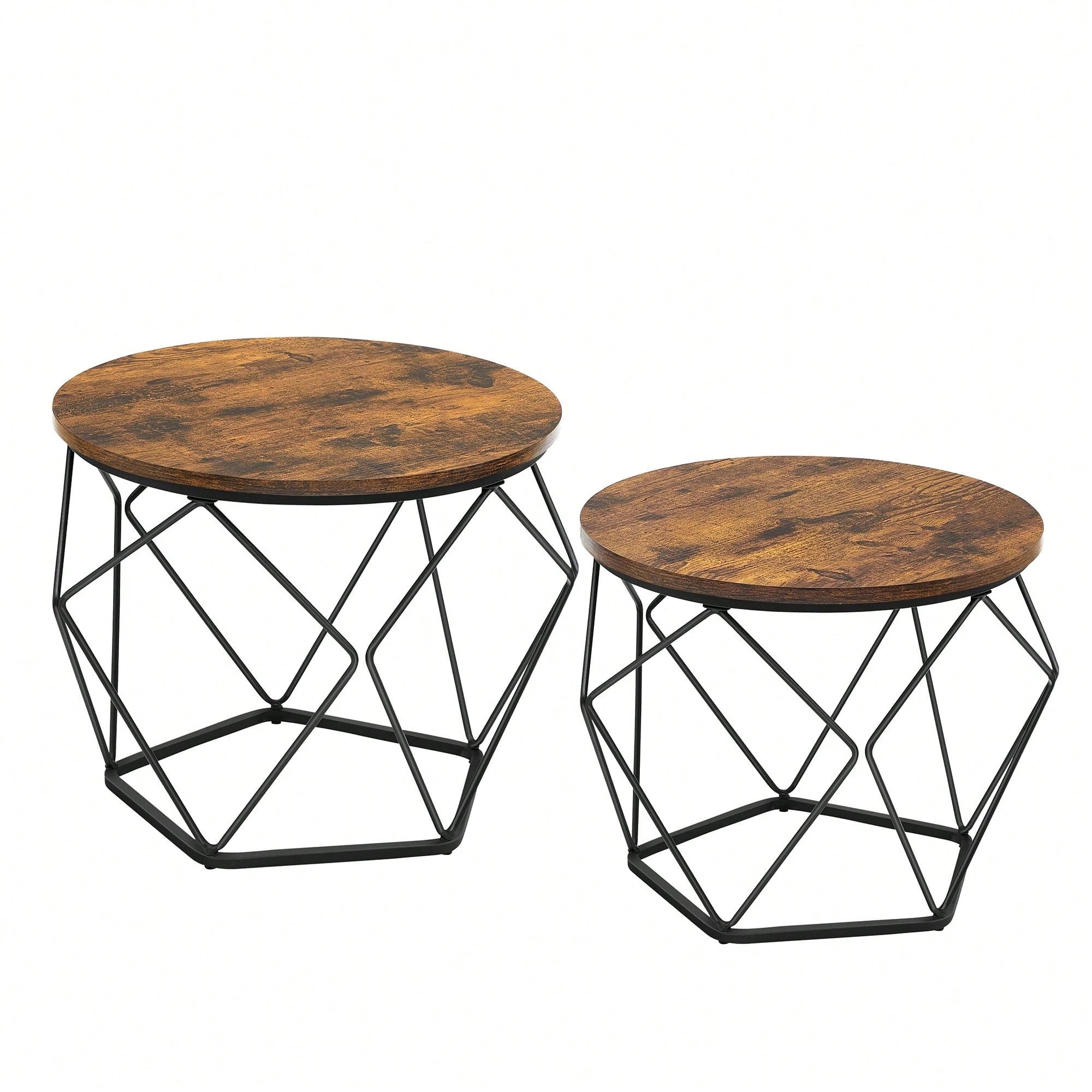 Ensemble de 2 tables d'appoint pour le salon