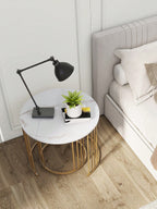 Ensemble de 2, Table Ronde pour Chambre à Coucher Salle à Manger