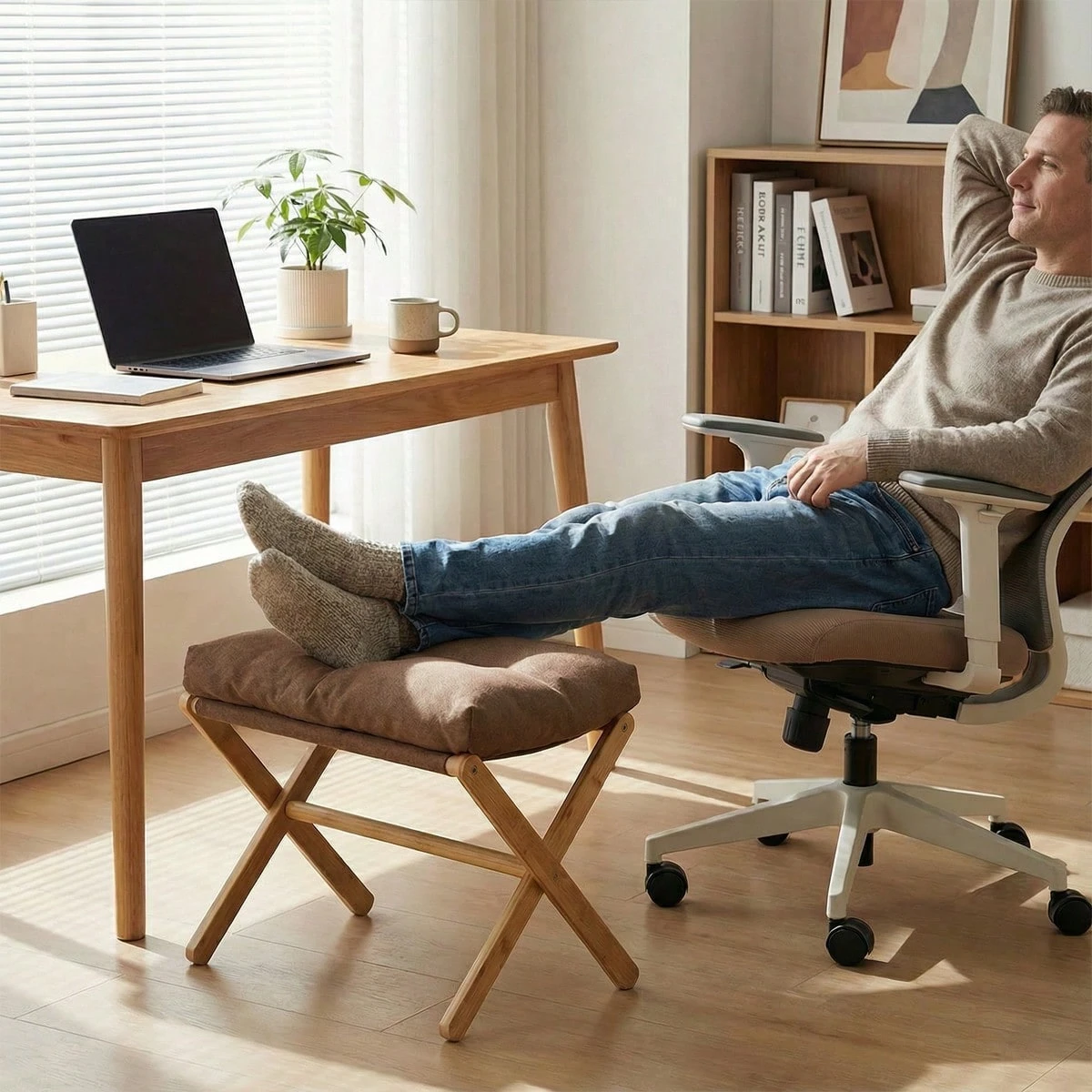 Repose-pieds de bureau Chaise Tabouret Rectangle