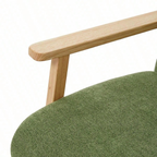 Chaise d'accent en bois de style milieu de siècle
