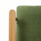 Chaise d'accent en bois de style milieu de siècle