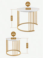 Ensemble de 2, Table Ronde pour Chambre à Coucher Salle à Manger