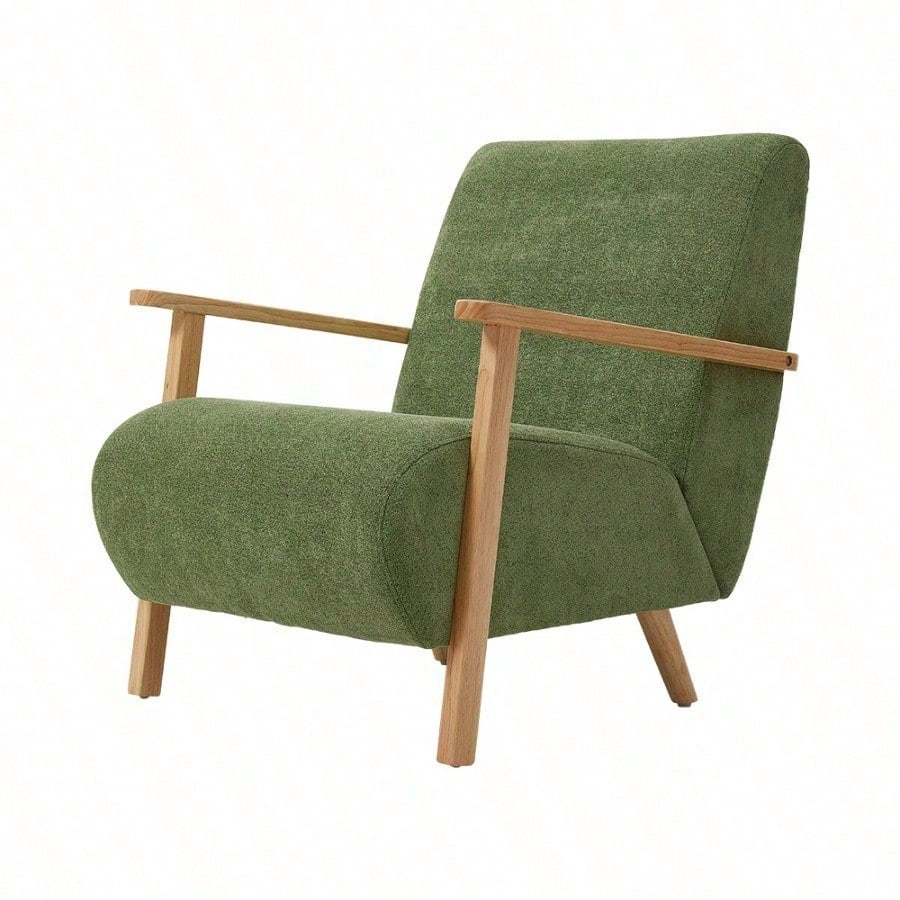 Chaise d'accent en bois de style milieu de siècle