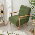 Chaise d'accent en bois de style milieu de siècle
