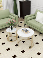 Ensemble de 2, Table Ronde pour Chambre à Coucher Salle à Manger