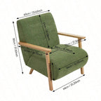 Chaise d'accent en bois de style milieu de siècle